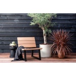 Banco Outdoor Fauteuil Hout Naturel / Metaal [fsc]