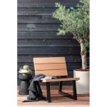 Banco Outdoor Fauteuil Hout Naturel / Metaal [fsc]