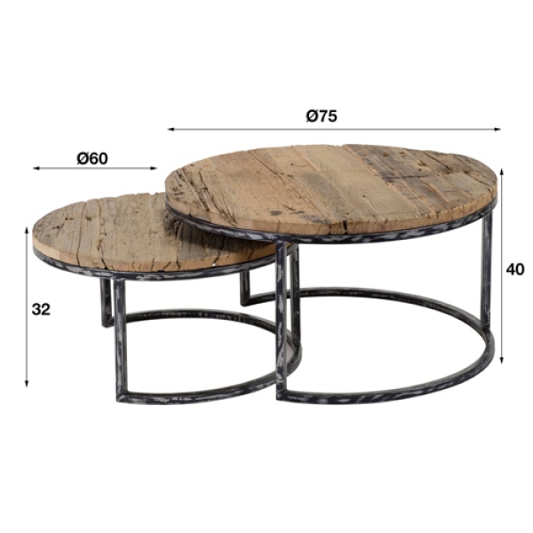 Salontafelset Hardwood
