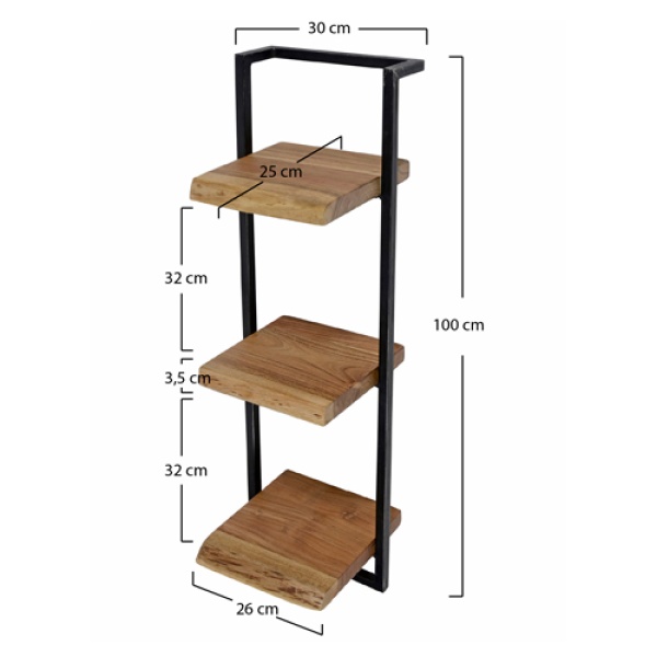 Wandplank Edge 30x100H