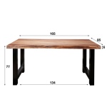 Eettafel Boomstam 165