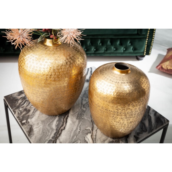 Vaas Oriental Goud Set Van 2