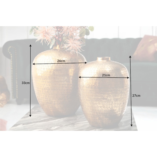 Vaas Oriental Goud Set Van 2