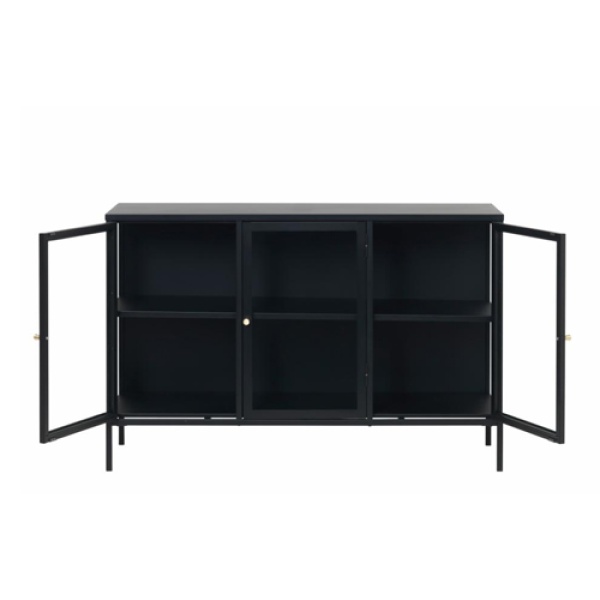 Dressoir Carmel 3-drs Zwart