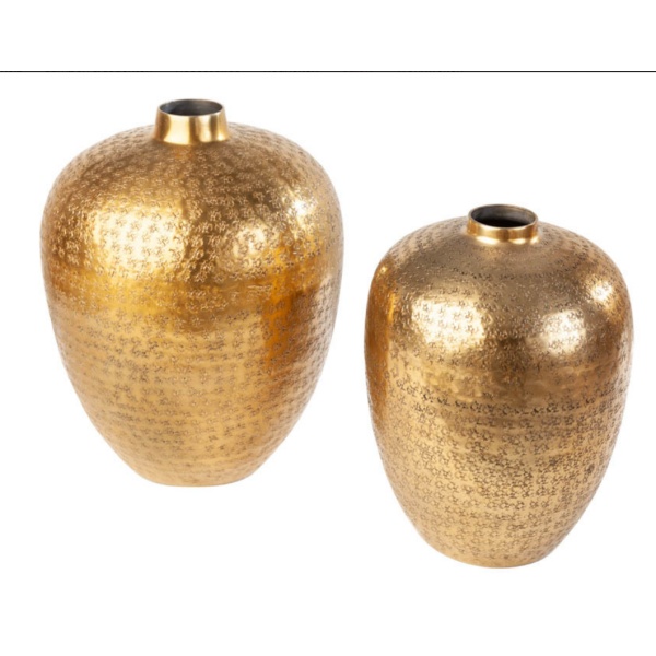 Vaas Oriental Goud Set Van 2