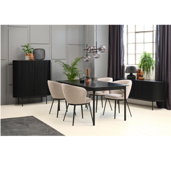 Wandkast Siena Zwart