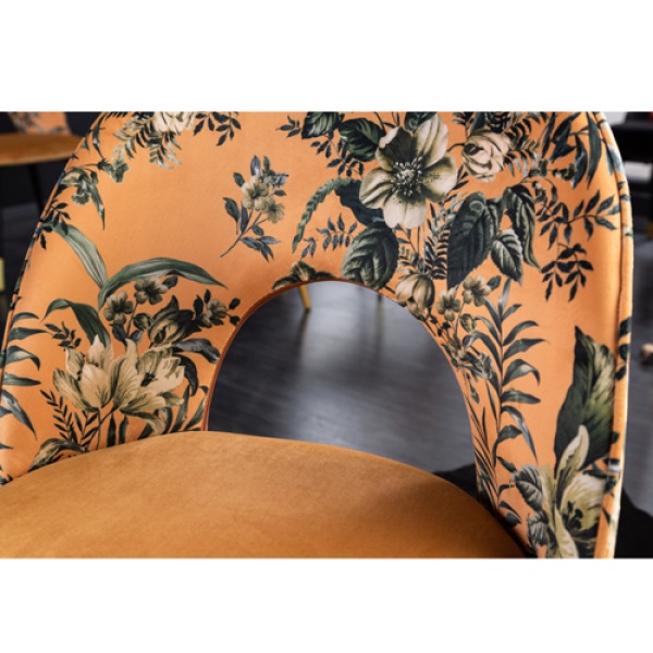 Eetkamerstoel Flora Velvet Gold