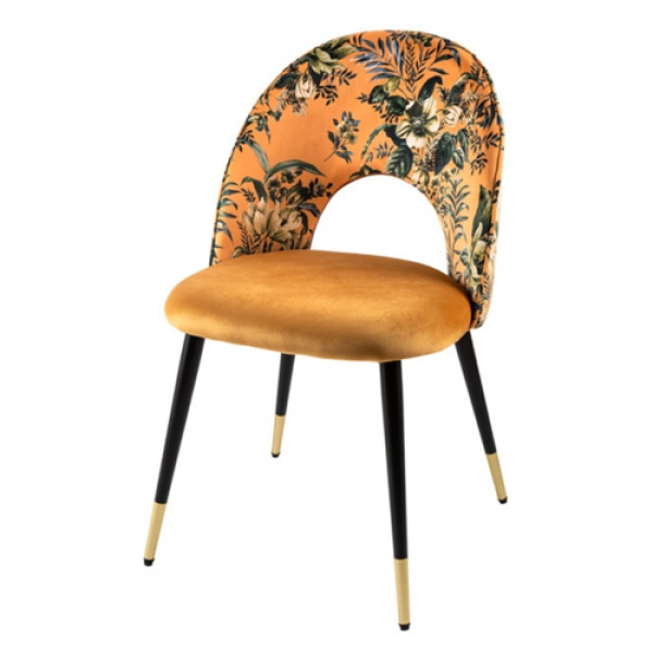 Eetkamerstoel Flora Velvet Gold