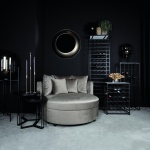 Fauteuil Fayen Rond Velvet Sand