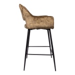 Barkruk Fallon Velvet  Groen