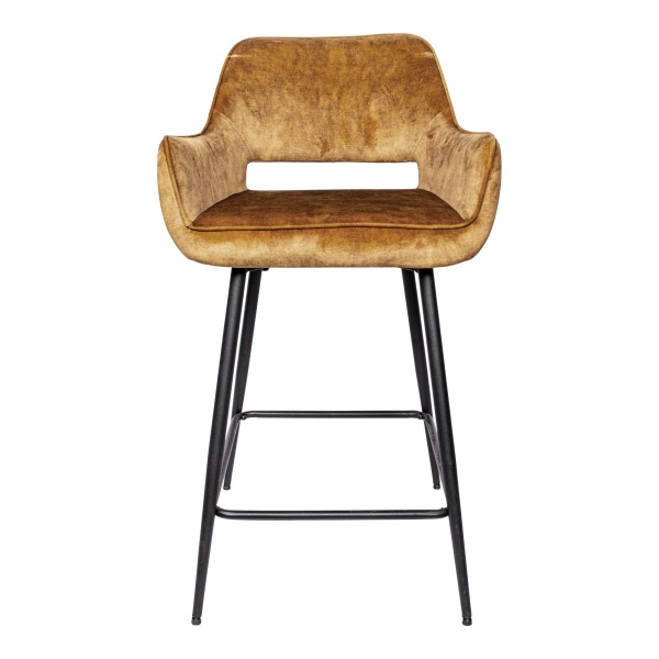Barkruk Fal Velvet Gold