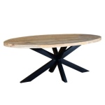 Eettafel Avalon IV Ovaal 160 Mangohout