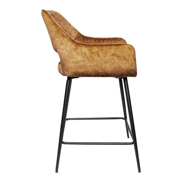 Barkruk Fal Velvet Gold