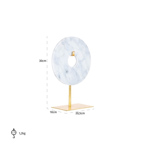 Decoratieve standaard Alina klein (White)