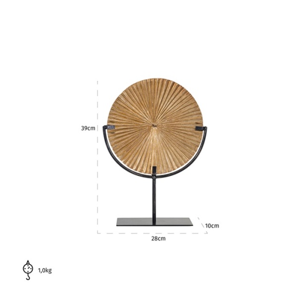 Decoratieve standaard Dilan klein (Gold)