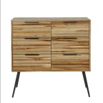 Ladekast 6L Teca strip / Teakhout verweerd
