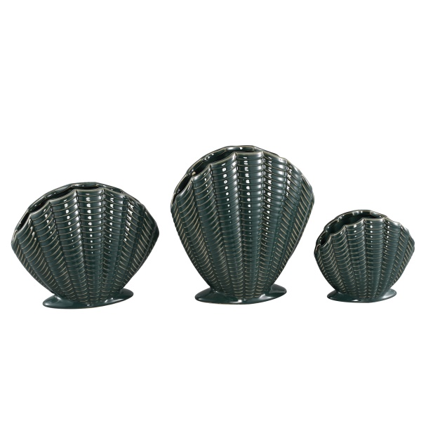 Pot Lerina Ceramic Green Shell S