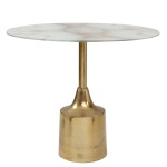Bijzettafel Lavina White/Gold