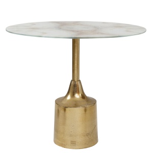 Bijzettafel Lavina White/Gold