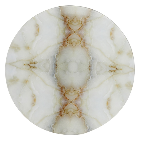 Bijzettafel Lavina White/Gold