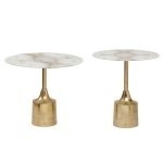 Bijzettafel Lavina White/Gold