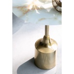 Bijzettafel Lavina White/Gold