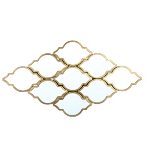Spiegel Mera Rhombus Gold
