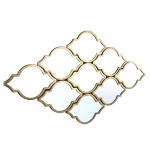 Spiegel Mera Rhombus Gold