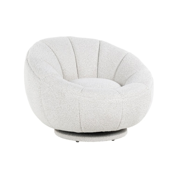 Draaifauteuil Kendall white bouclé (Copenhagen 900 Bouclé White)
