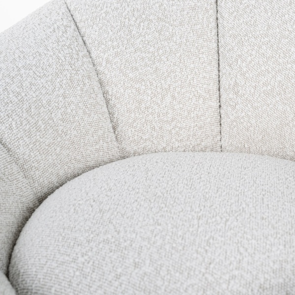 Draaifauteuil Kendall white bouclé (Copenhagen 900 Bouclé White)