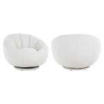 Draaifauteuil Kendall white bouclé (Copenhagen 900 Bouclé White)