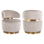 Draaistoel Maxime khaki velvet (Quartz Khaki 903)