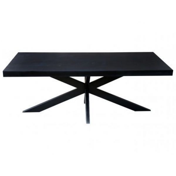 Eettafel Carleon Spider II 180 Zwart Mangohout