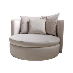 Fauteuil La Lord Velvet Champagne Draaibaar