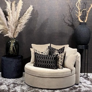 Fauteuil La Lord Velvet Champagne Draaibaar