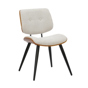 Eetkamerstoel Ray II Grijs / Walnoot