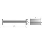 Dennis Bed 90x200 Cm Grenen Steel Grey Geborsteld [fsc]