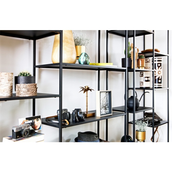June Metalen Rek Zwart 85cm