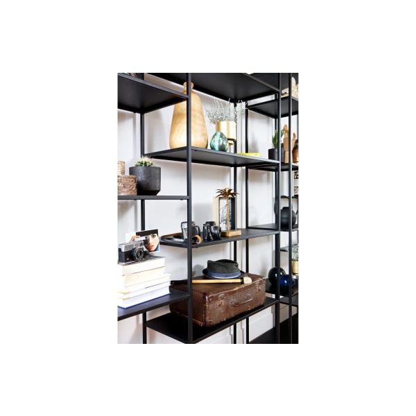 June Metalen Rek Zwart 120cm