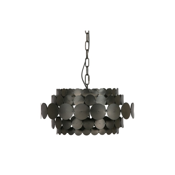 Kaki Hanglamp Metaal Zwart