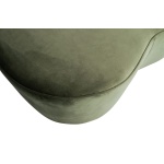 Macaroni Bankje 110cm Fluweel Onyx