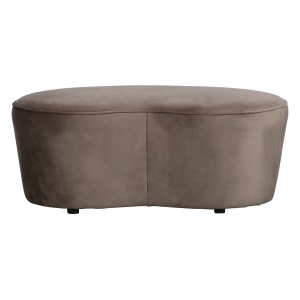 Macaroni Bankje 110cm Fluweel Nougat