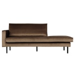 Rodeo Daybed Left Velvet Taupe