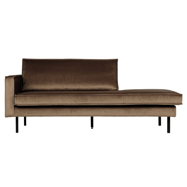 Rodeo Daybed Left Velvet Taupe