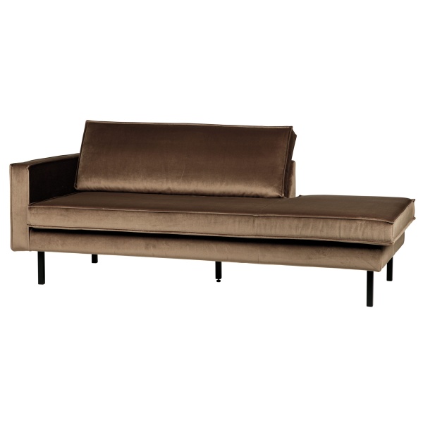 Rodeo Daybed Left Velvet Taupe