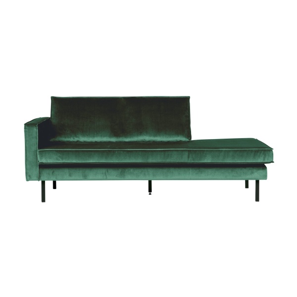 Rodeo Daybed Left Velvet Green Forest