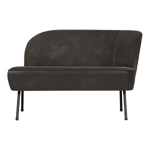 Vogue Lounge Fauteuil Rechts Leer Zwart