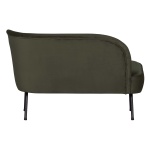 Vogue Lounge Fauteuil Rechts Fluweel Onyx