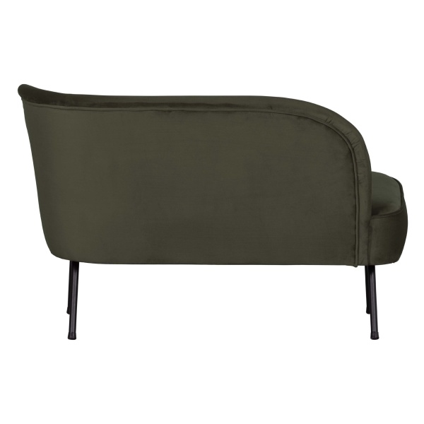 Vogue Lounge Fauteuil Rechts Fluweel Onyx