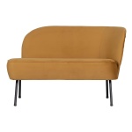 Vogue Lounge Fauteuil Rechts Fluweel Mosterd
